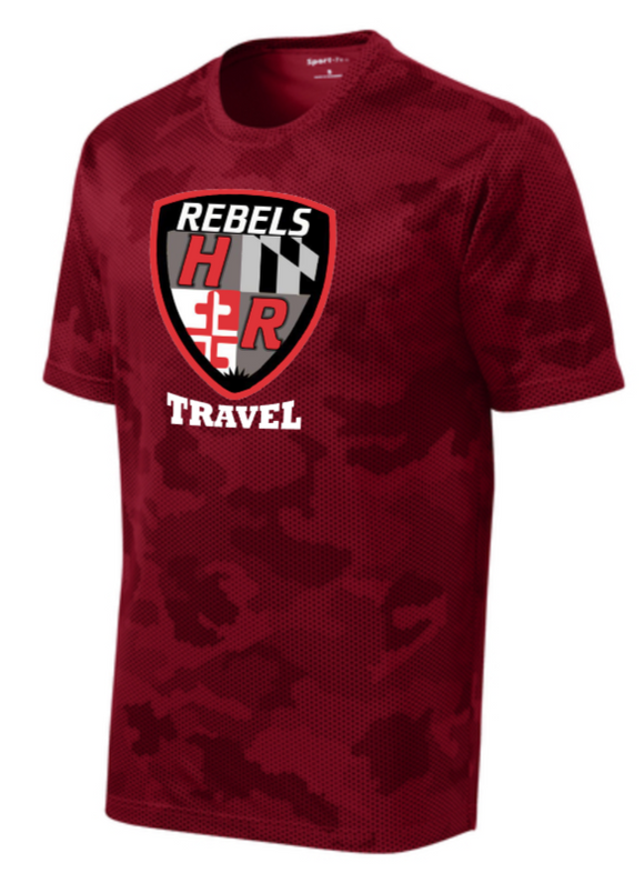 Harundale Travel - Red Camo Hex Short Sleeve Shirt