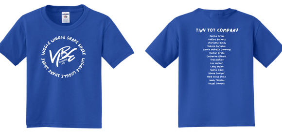 Vibe Dance - Tiny Tot - Royal Blue Short Sleeve Shirt