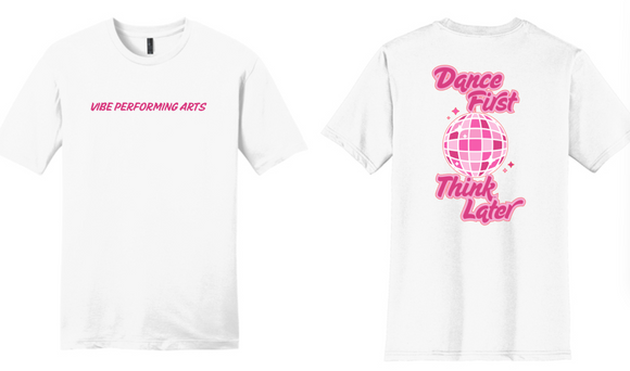 Vibe Dance - PINK - White District Short Sleeve Shirt
