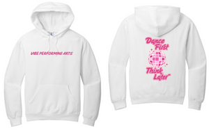Vibe Dance - PINK - White Hoodie Sweatshirt