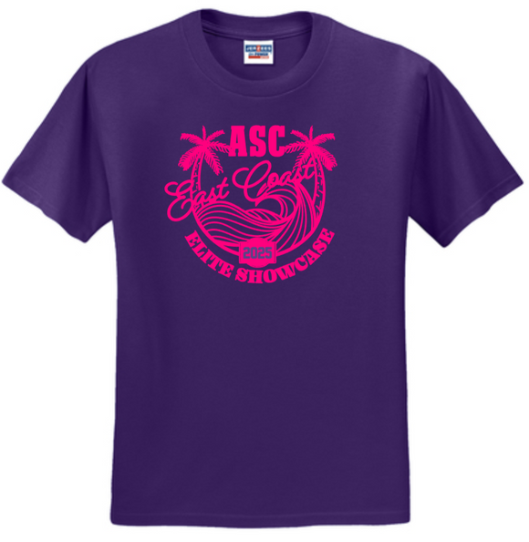 ASC 2025 ISCA - Black with Hot Pink SS Cotton/Poly Shirt