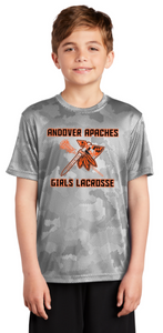 Apaches WLAX - Official Iron Camo Hex Short Sleeve Shirt (White or Iron Grey)