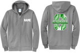 MSCS - Gradient MD Flag Zip Up Hoodie Sweatshirt (Green or Grey)