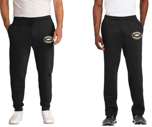 Pasadena Baseball - Sweatpants (Joggers or Open Bottom) (Black)