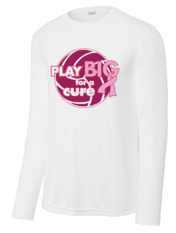 Southern Dig - Play Big - White Performance Long Sleeve Shirt