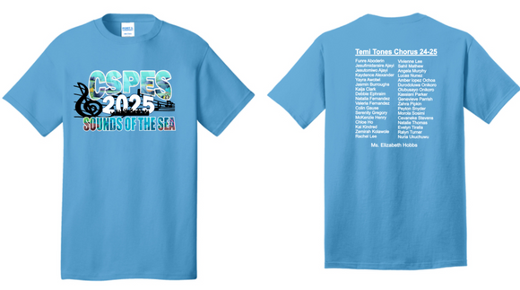 2025 CSPES Chorus Shirt - Order by 4/30/25