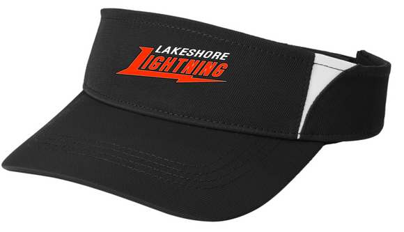 Lightning Softball - Black Sport Tek Visor