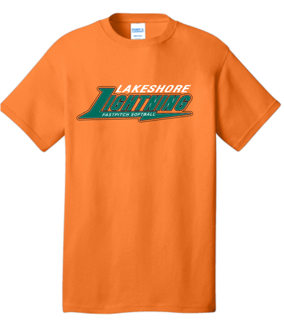 Lightning Softball - Orange Short Sleeve Shirt