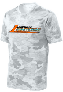 Lightning Softball - White Camo Hex Short Sleeve Shirt