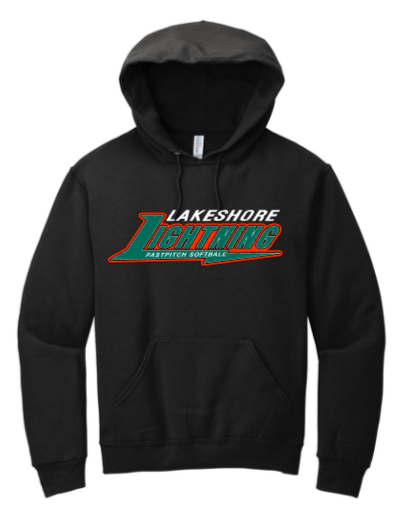 Lightning Softball - Black Hoodie Sweatshirt