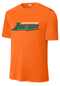 Lightning Softball - Orange Performance Short Sleeve Shirt
