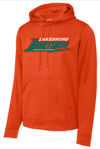 Lightning Softball - Orange Performance Hoodie Sweatshirt