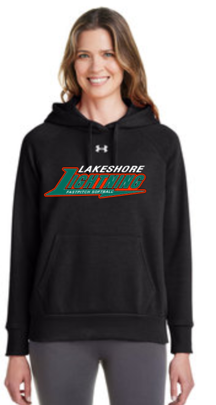 Lightning Softball - Black Lady Under Armour Hoodie