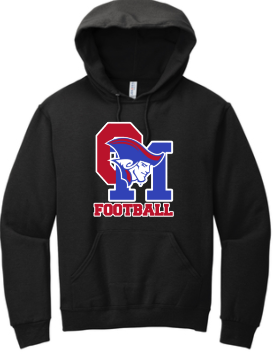 OM Patriots - Football Hoodie Sweatshirt (Grey, Black or Red)