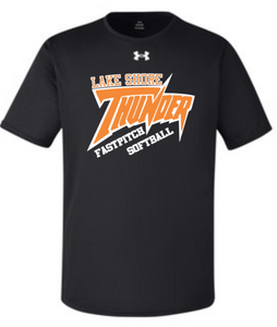 LS Thunder Softball - Black Under Armour Short Sleeve T Shirt