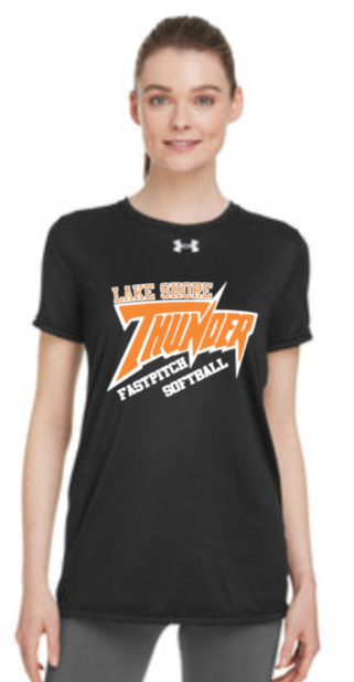 LS Thunder - Black Lady Under Armour Short Sleeve T Shirt