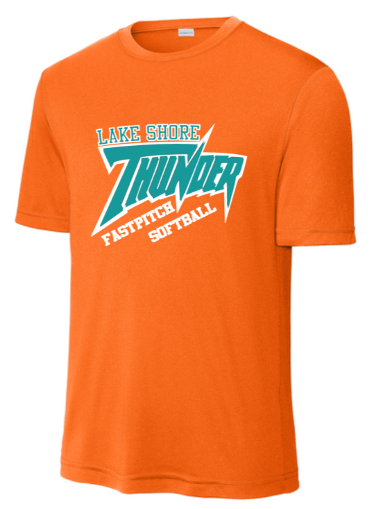 LS Thunder Softball - Orange Performance Short Sleeve Shirt