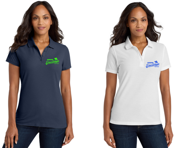 Devilrays Swaim - Polo (Navy Blue or White) (Unisex or Lady Cut) (Embroidered)