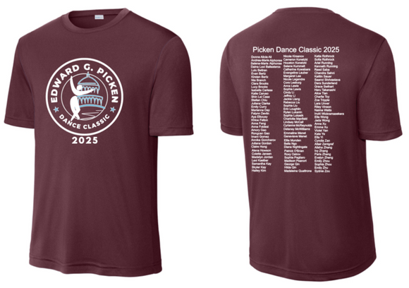 2025 Picken Classic - Maroon Short Sleeve Shirt (Performance or Blend) (Youth and Adult)