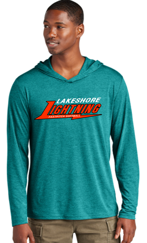 Lightning Softball - Teal District Perfect Tri Long Sleeve Hoodie