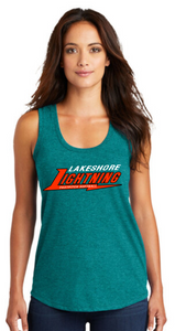 Lightning Softball - Teal Lady's District Tank Top