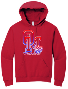 OM Patriots - Cheer Hoodie Sweatshirt (Grey, Black or Red)