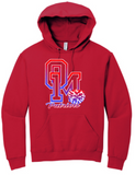 OM Patriots - Cheer Hoodie Sweatshirt (Grey, Black or Red)