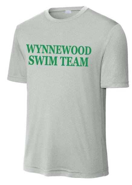 Wynnewood Swim - Letters Silver Performance Short Sleeve Shirt