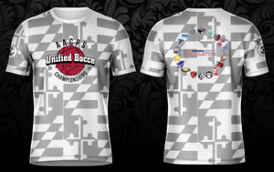 2025 AACPS BOCCE - White MD Ghost Short Sleeve Shirt