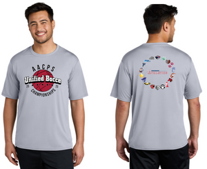 2025 AACPS BOCCE - Performance Short Sleeve Shirt (White or Grey)