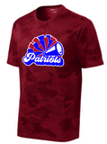 OM Patriots - Patriots Cheer Camo Hex Performance SS T-shirt (Red or Iron Grey)