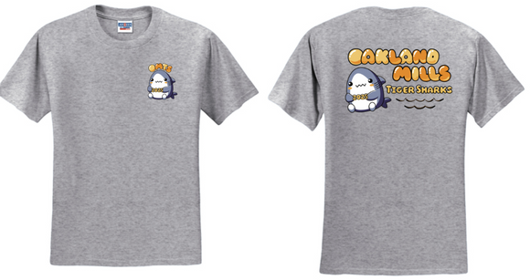 Oakland Mills Swim Team -2025 Grey Team Shirt