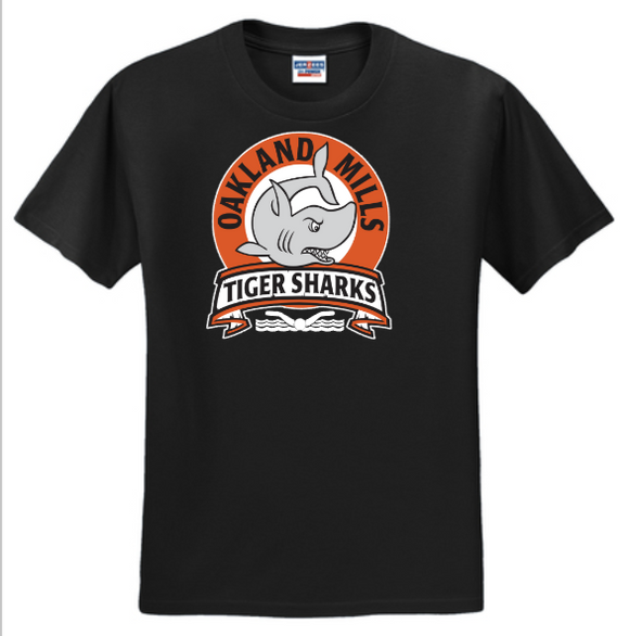 Oakland Mills Swim Team - Black Short Sleeve Shirt