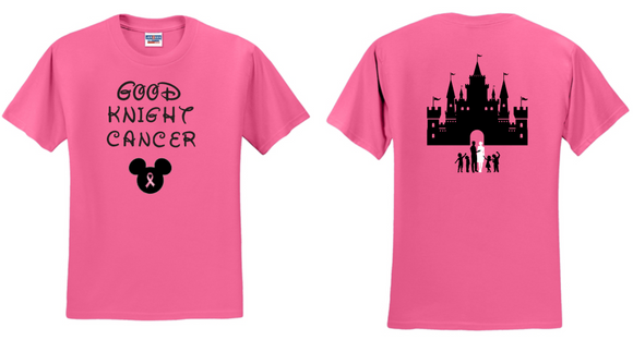 Good Knight Cancer - Pink Short Sleeve Shirt - District Brand