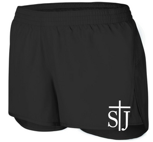 St. Joseph School - Wayfarer Shorts - STJ logo - Black (Girls Youth or Lady Adult)