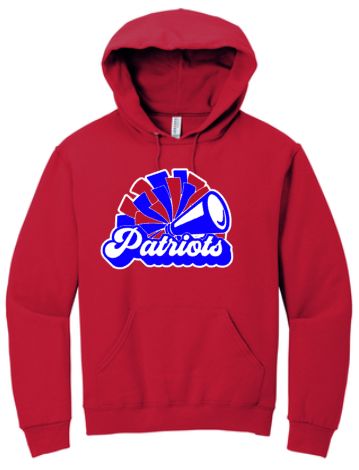OM Patriots - Patriots Cheer Hoodie Sweatshirt (Grey, Black or Red)