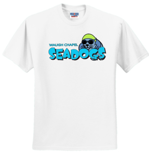 Seadogs Swim - Official Short Sleeve T Shirt (White)