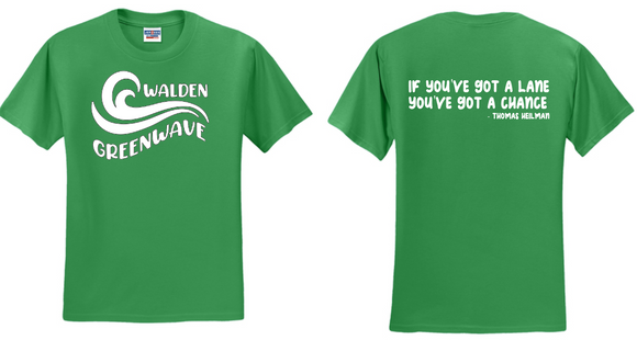 Walden Swim - TEAM Green Performance Short Sleeve Shirt