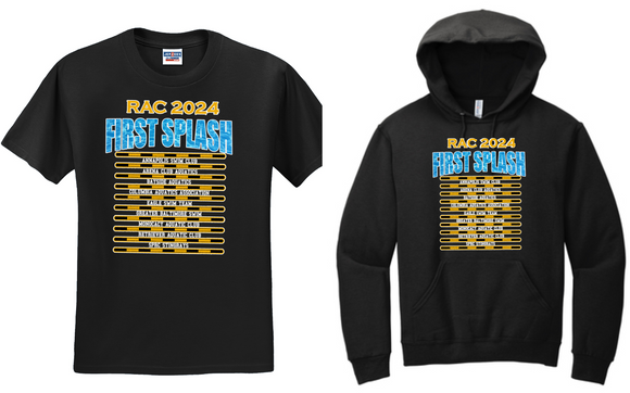 RAC - 2024 First Splash Event Shirt or Hoodie