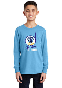 St. Paul - Gabby Strong - Aquatic Blue LS T Shirt (Youth)