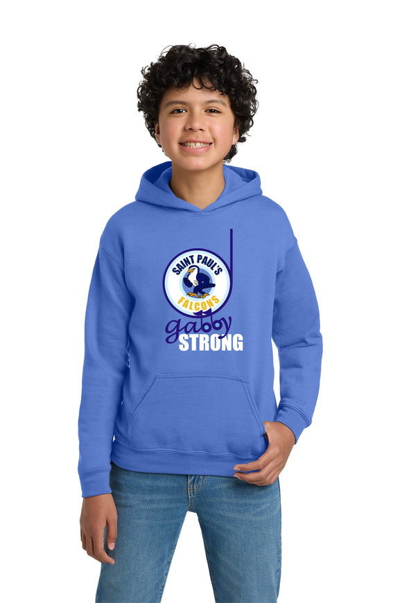 St. Paul - Gabby Strong - Carolina Blue Hoodie Sweatshirt (Youth)