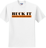 Apaches Rugby - RUCK IT Short Sleeve T Shirt (White, Grey or Black)