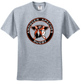 Apaches Rugby - Circle Short Sleeve T Shirt (White, Grey or Black)