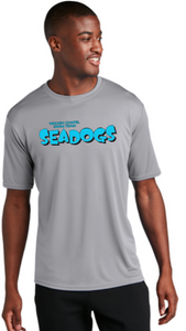 WC Seadogs Swim - Official Performance Short Sleeve Shirt - (Silver, Blue or White)