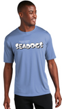 WC Seadogs Swim - Official Performance Short Sleeve Shirt - (Silver, Blue or White)