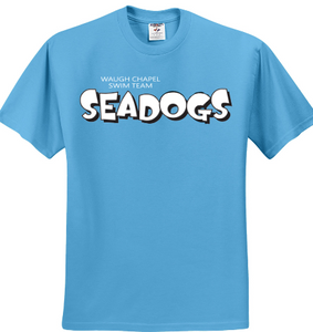 Seadogs Swim - Official Short Sleeve T Shirt (Blue, White or Grey)