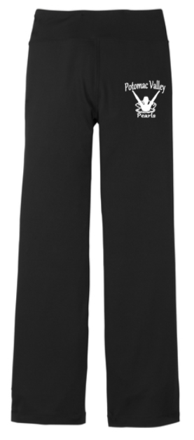 Pearls - Sweatpants (Open Bottom yoga style) (Black)
