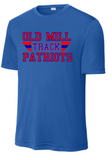 OMHS Track - Retro SS Performance Shirt (Red, Blue or Black)