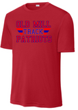 OMHS Track - Retro SS Performance Shirt (Red, Blue or Black)