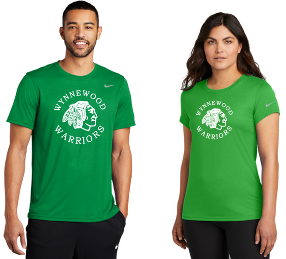Wynnewood Swim - Green Nike Legend Tee (Youth, Adult or Lady)